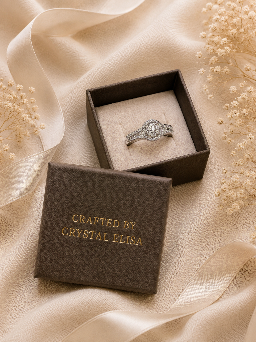 Elara Dream Adjustable Ring: Gold & Silver Vintage Statement Ring