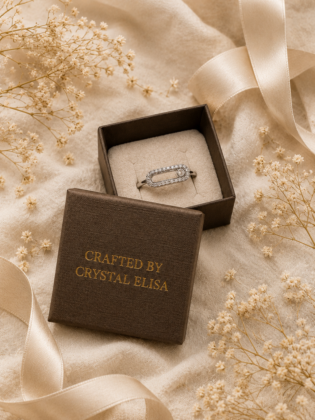 Opal Whisper Ring: Gold & Silver Oval Crystal Ring