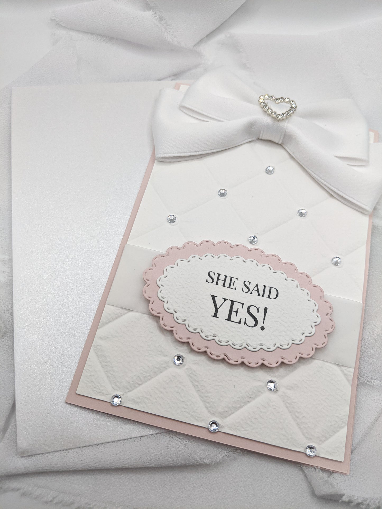4"x6" She Said Yes Embossed Card