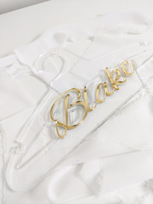 Custom Children’s Acrylic Hanger, Personalized Name Hanger for Kids