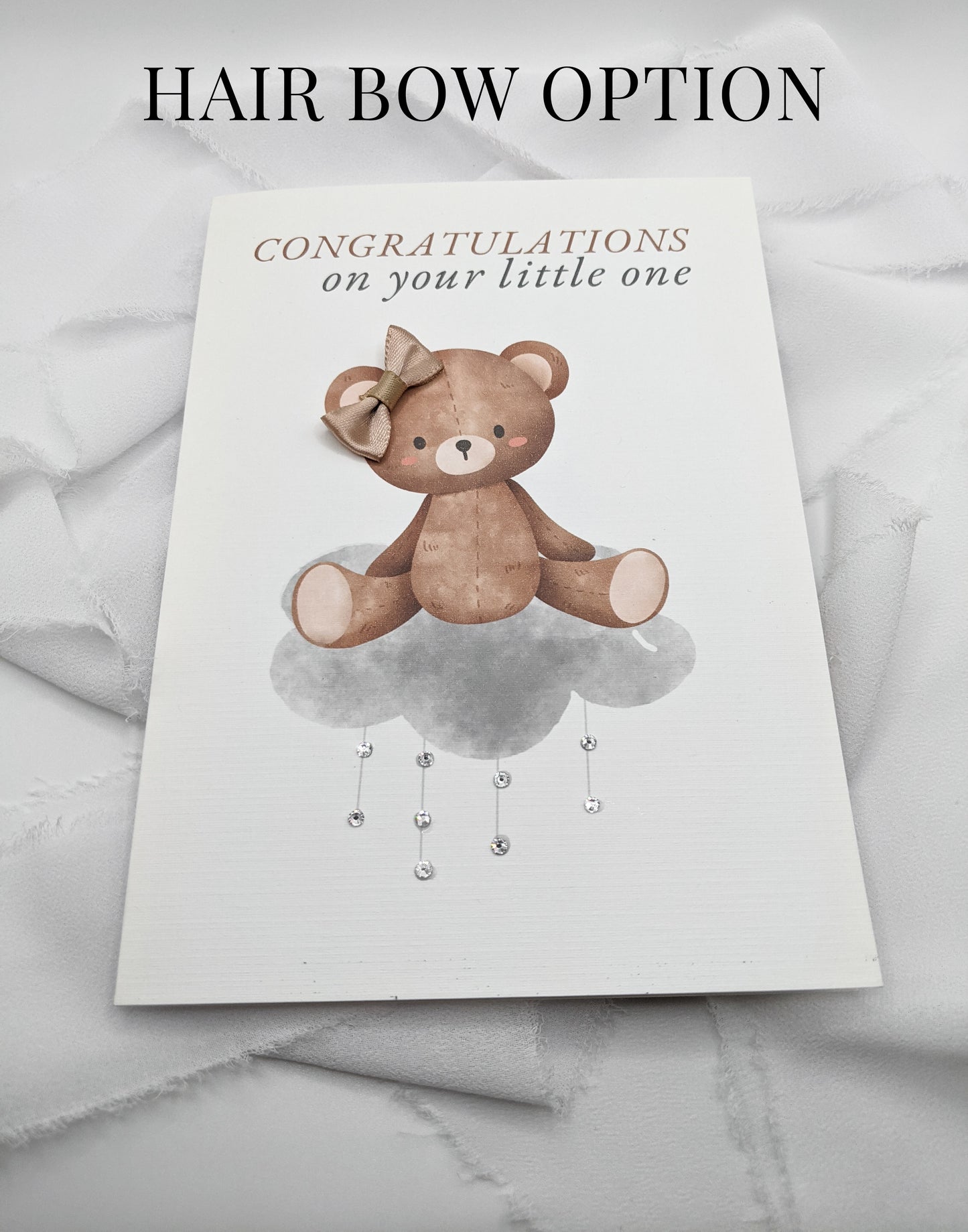 5"x7"Baby Shower Baby Bear Card