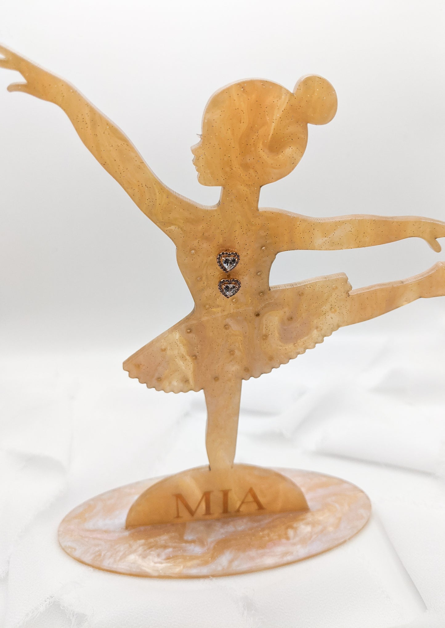 Ballerina Earring Holder, Personalized Acrylic Jewelry Stand for Girls