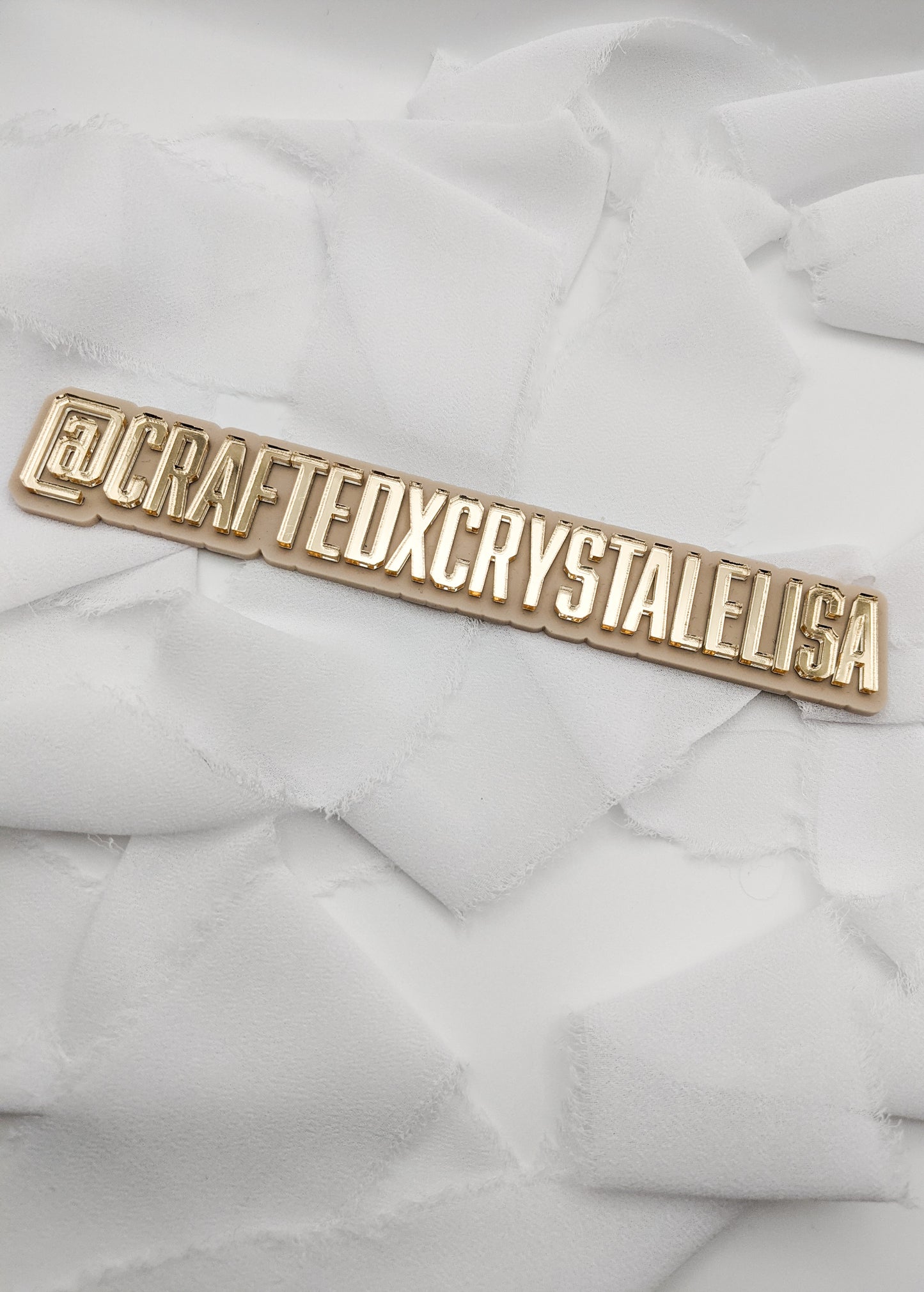 Custom Acrylic Watermark Sign for Small Business, Personalized Logo Display for Photos