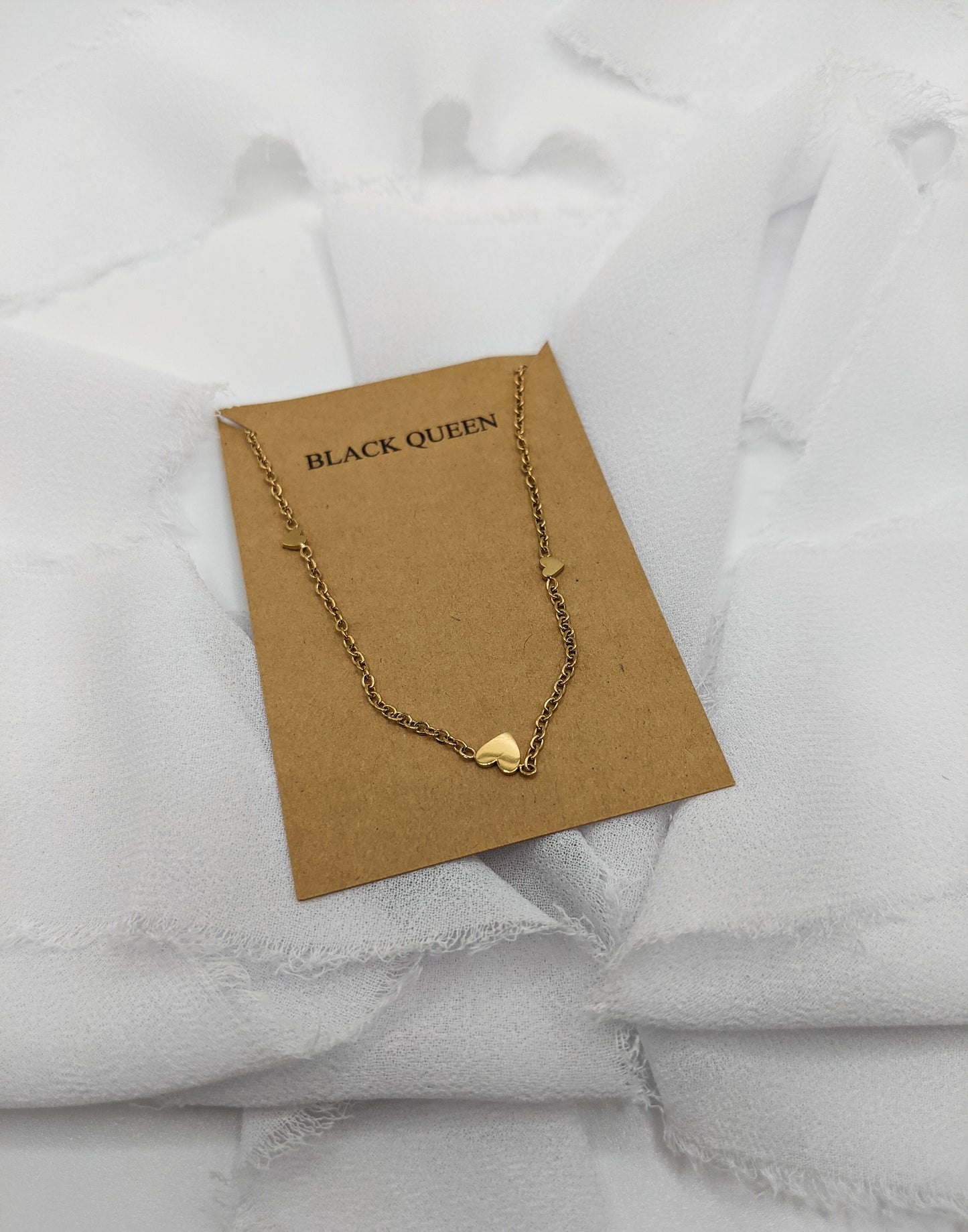 Black Queen Heart Bracelet