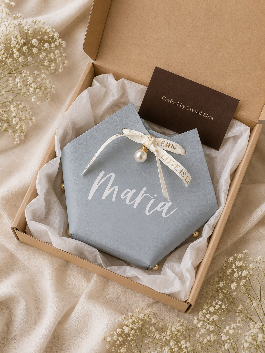 Personalized Bridal Shower Gift Bag, Favour Bag
