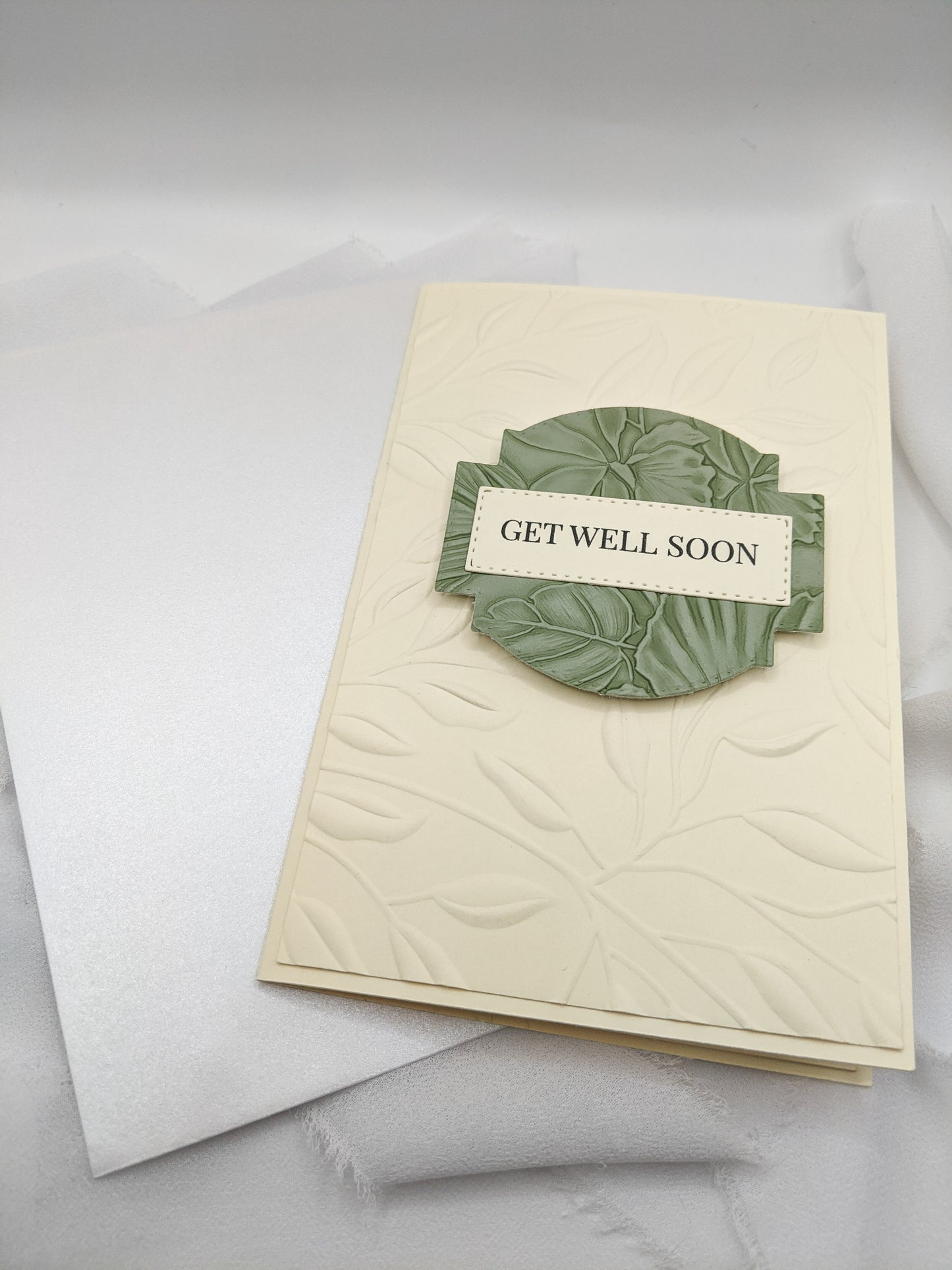 Get Well Soon Embossed Card