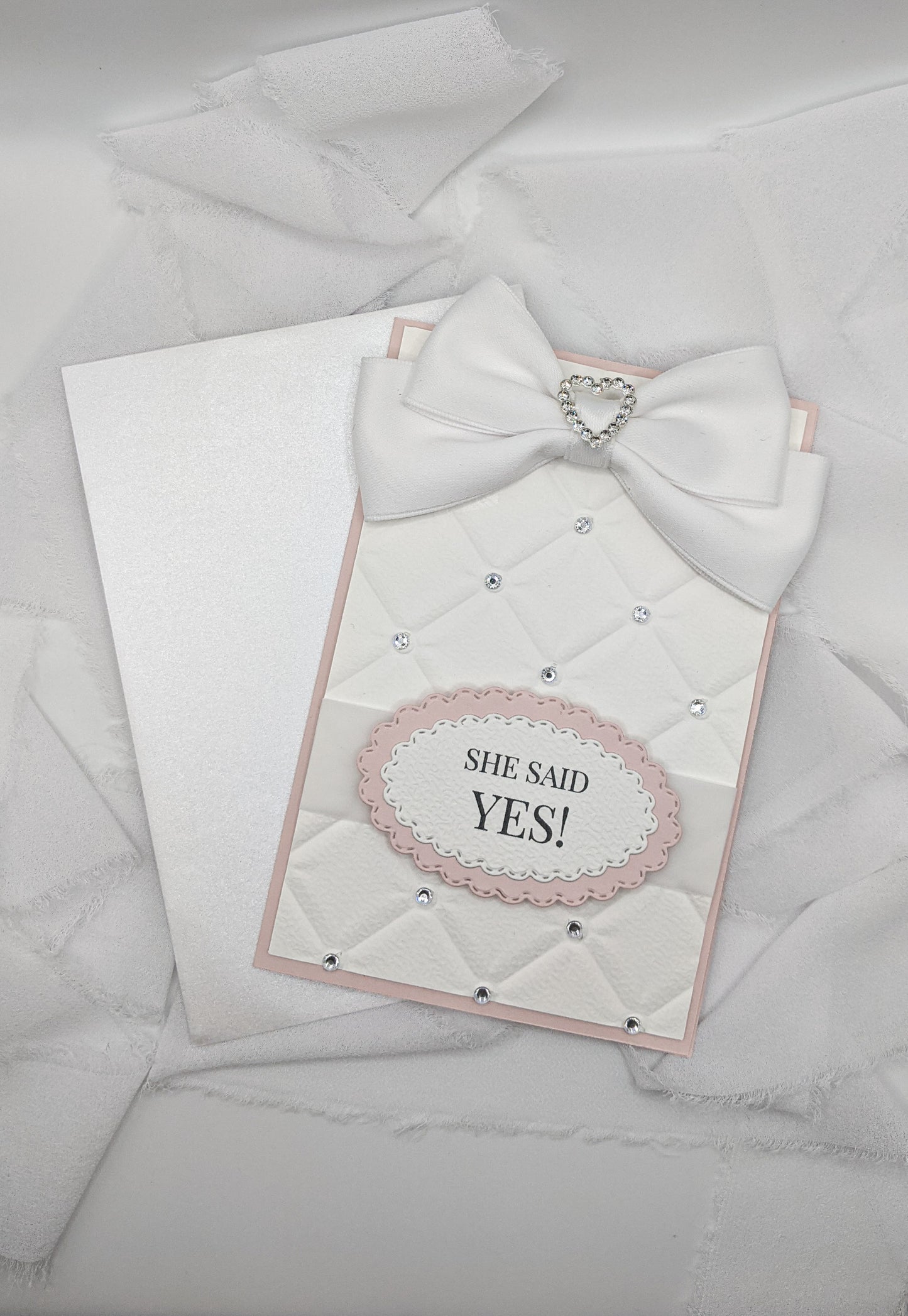 4"x6" She Said Yes Embossed Card