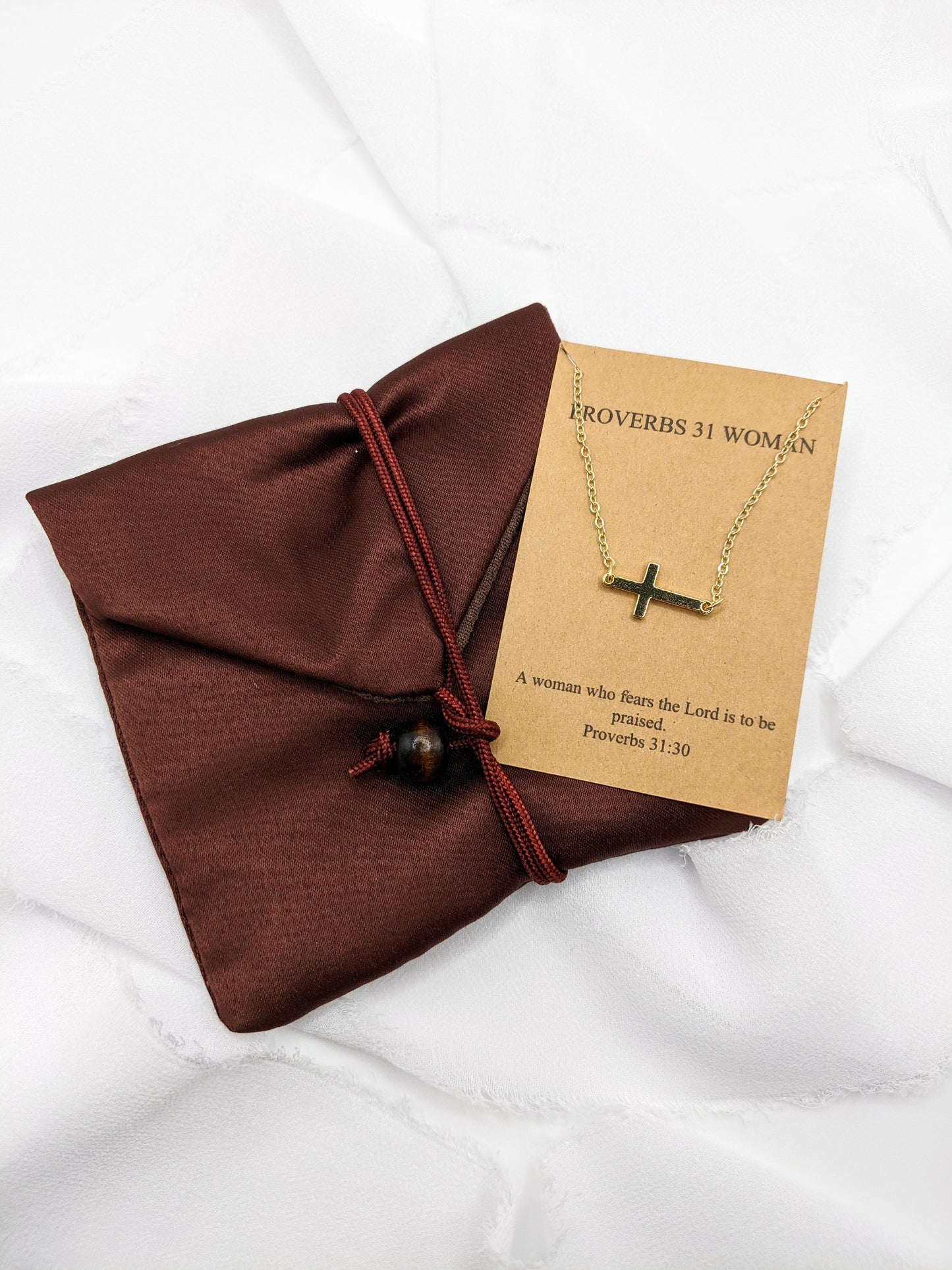 Proverbs 31 Woman Cross Bracelet