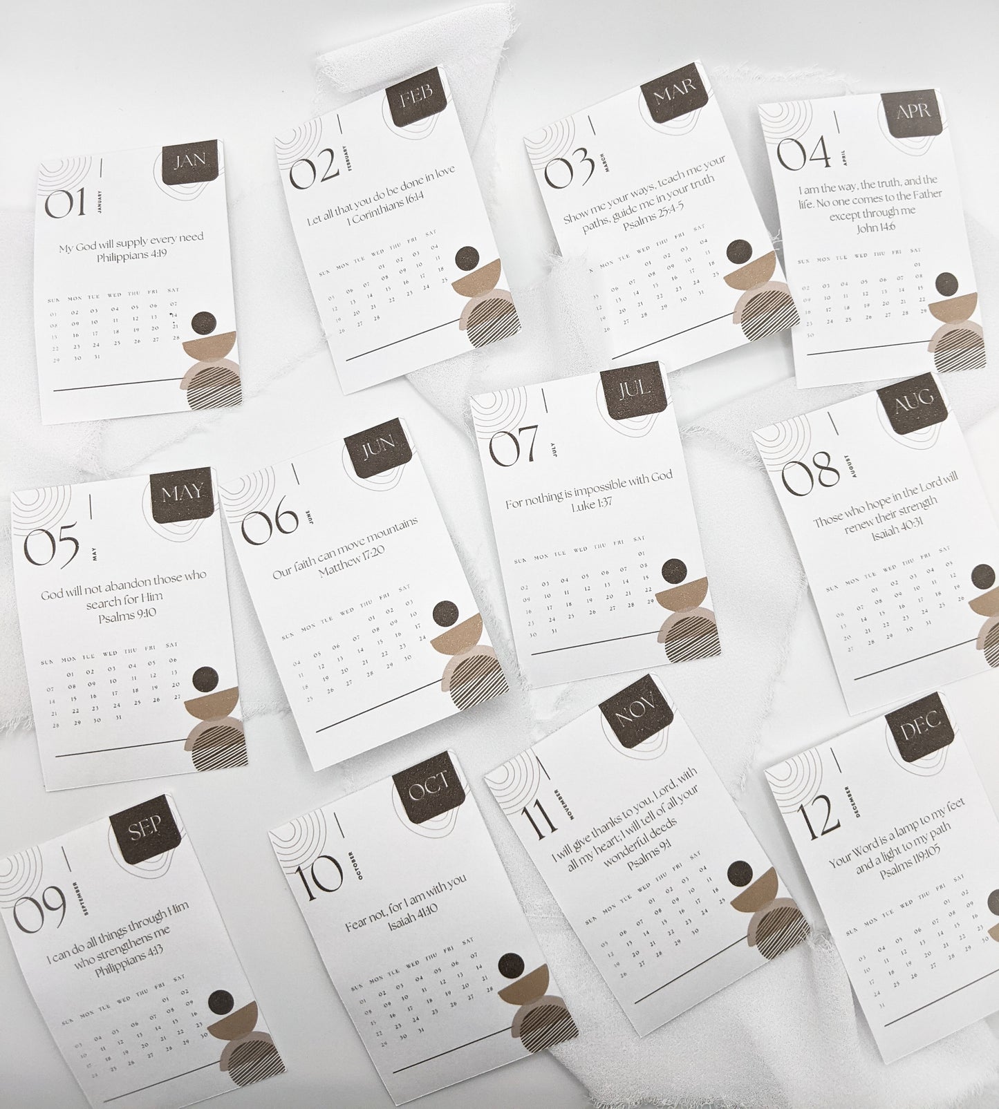 2025 Religious Calendar Stickers