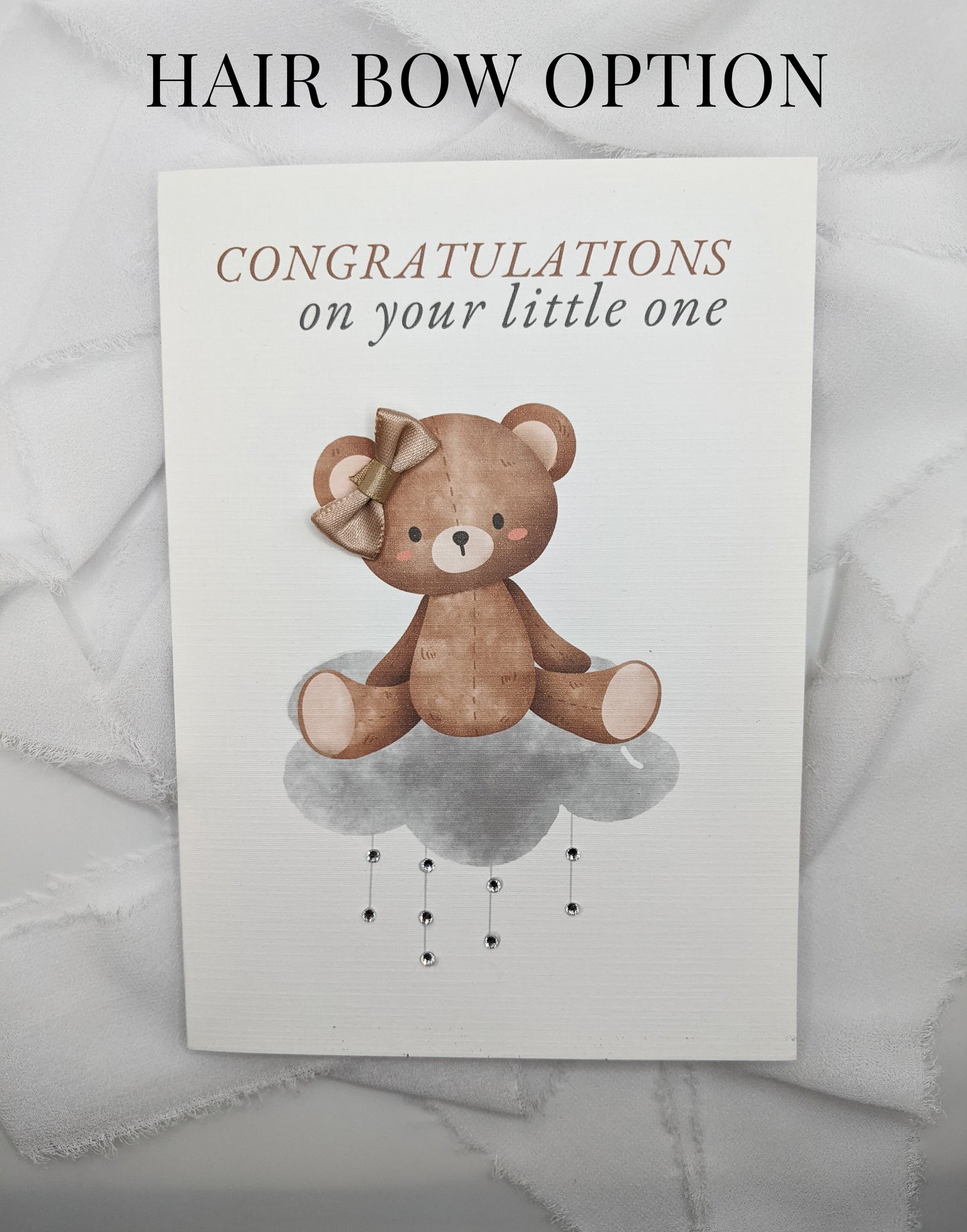 5"x7"Baby Shower Baby Bear Card