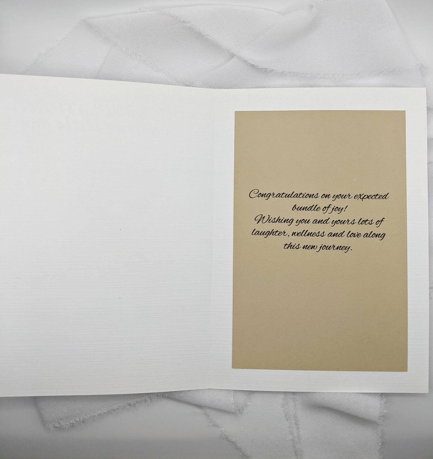 5"x7"Baby Shower Baby Bear Card