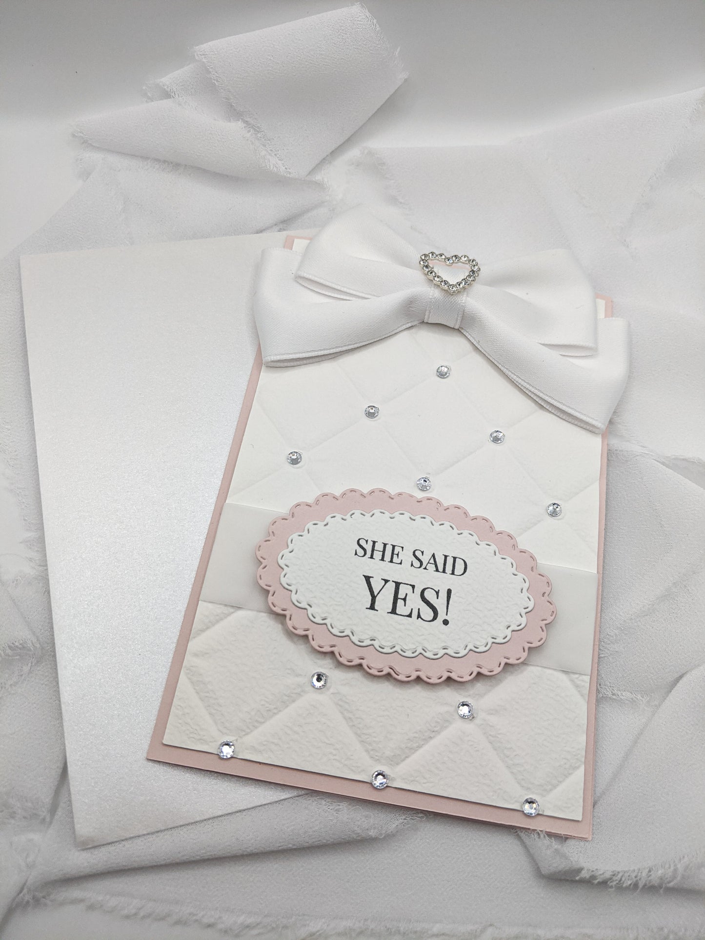 4"x6" She Said Yes Embossed Card