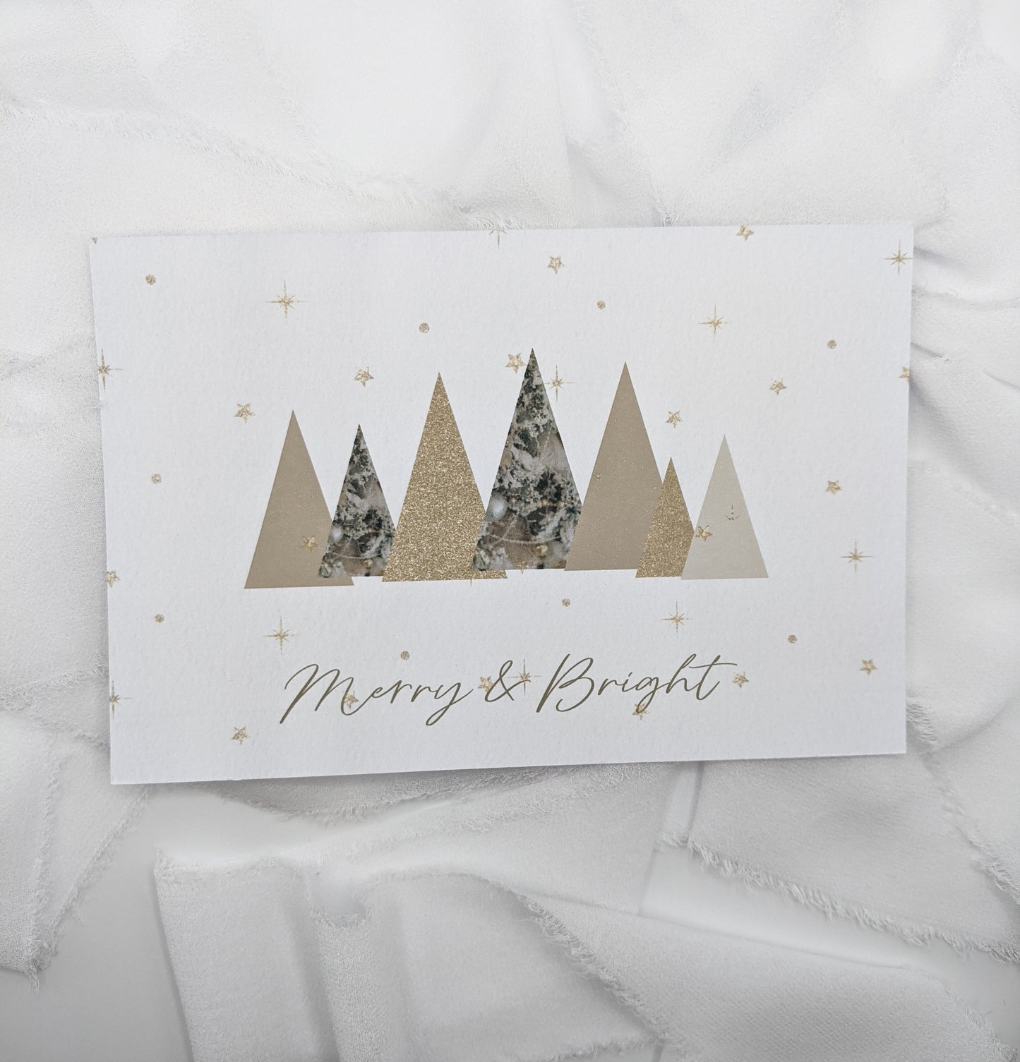 Set of 5, Christmas Tree Postcards