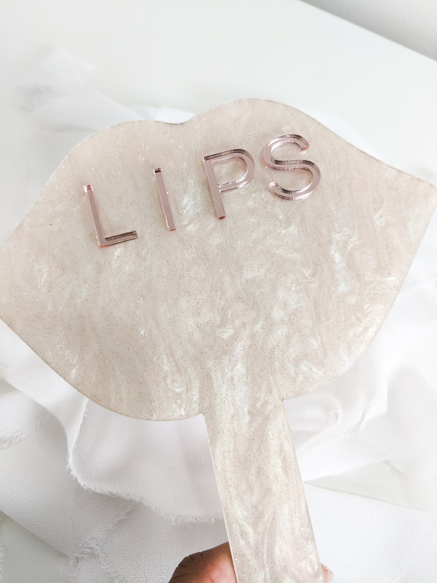 Custom Lip Tech Hand Mirror, Personalized Mirror for Lip Blush & PMU Artists