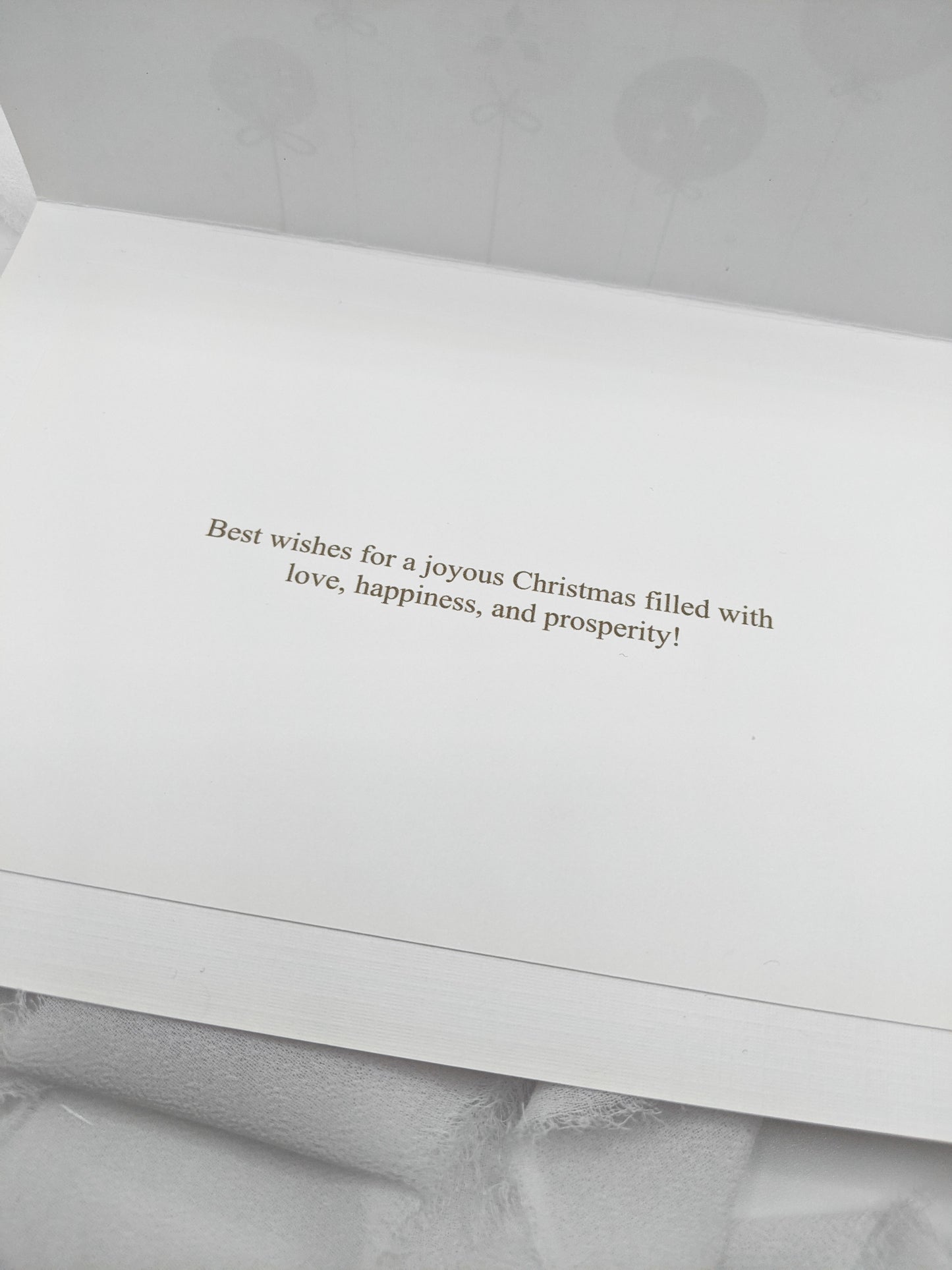 7"x5" Merry Christmas Ornament Card