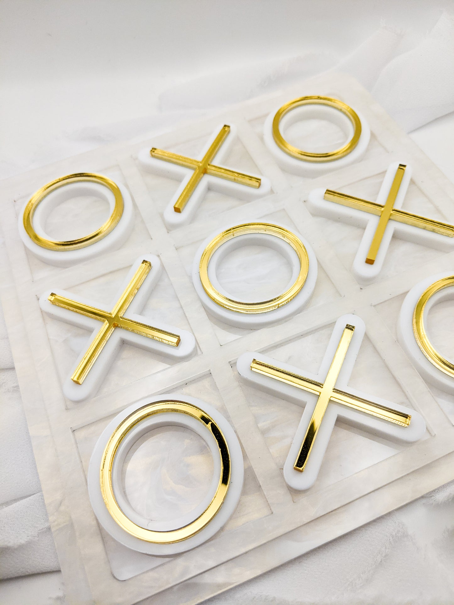 Custom Acrylic Tic Tac Toe Game, Personalized Game Gift