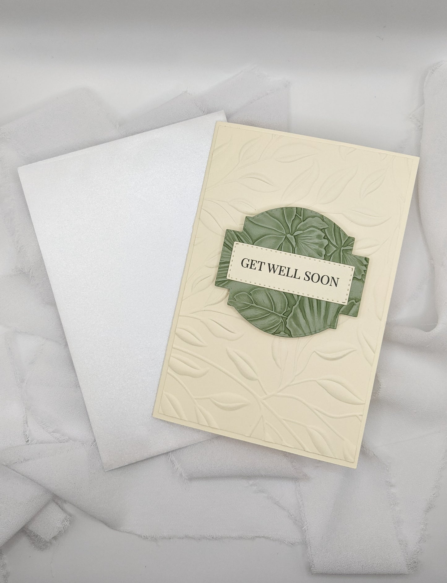 Get Well Soon Embossed Card