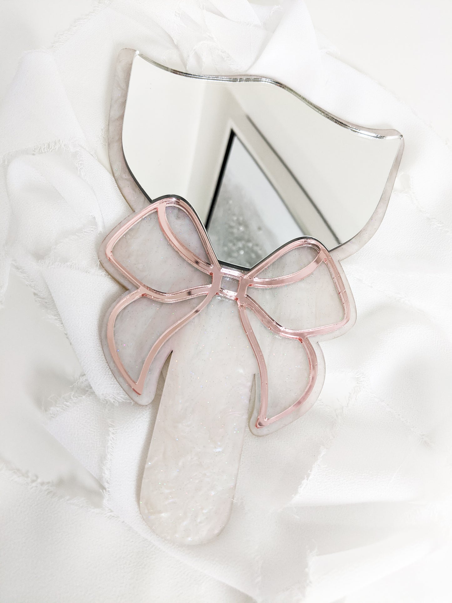 Custom Lash Tech Hand Mirror, Personalized Mirror for Lip Blush & PMU Artists