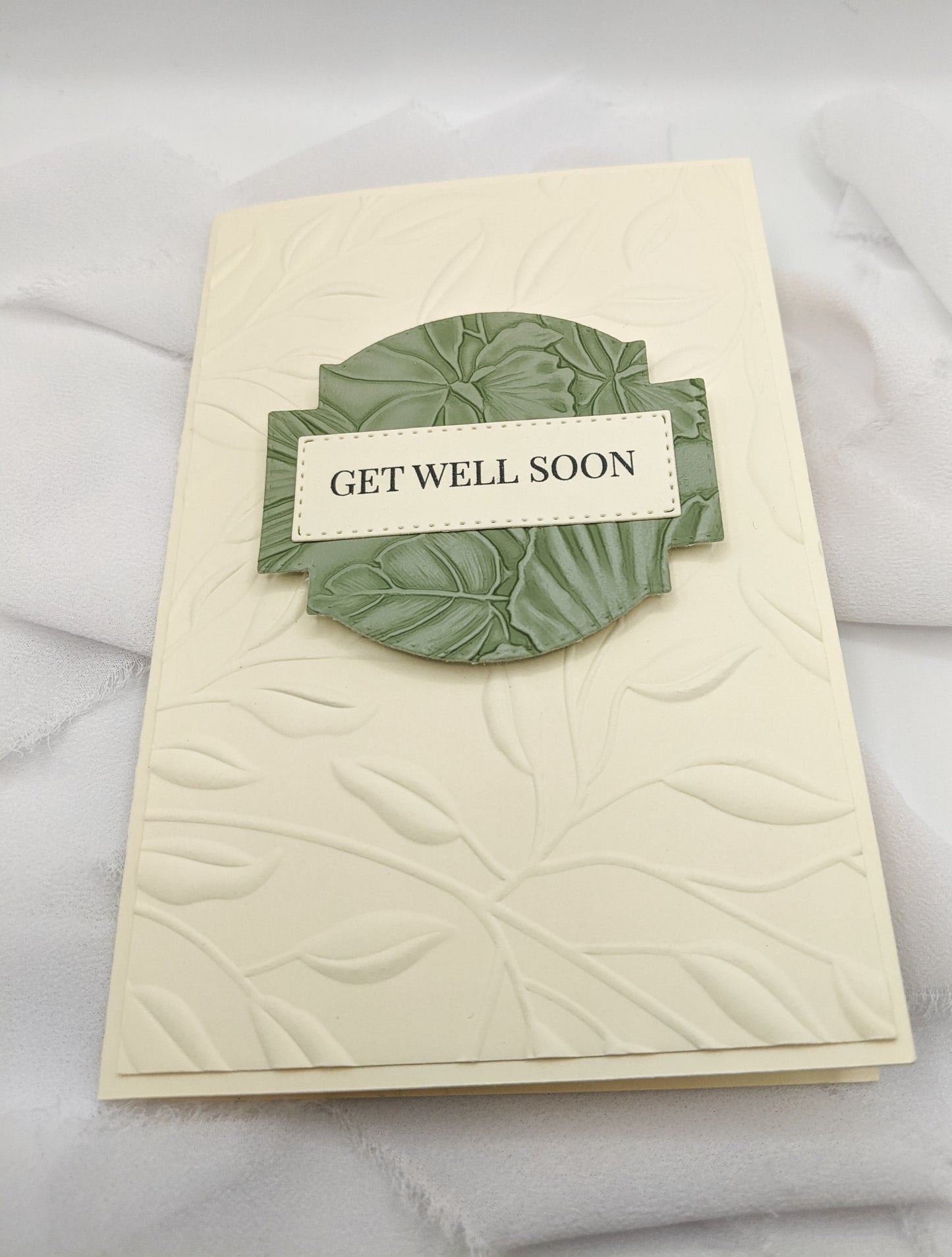 Get Well Soon Embossed Card