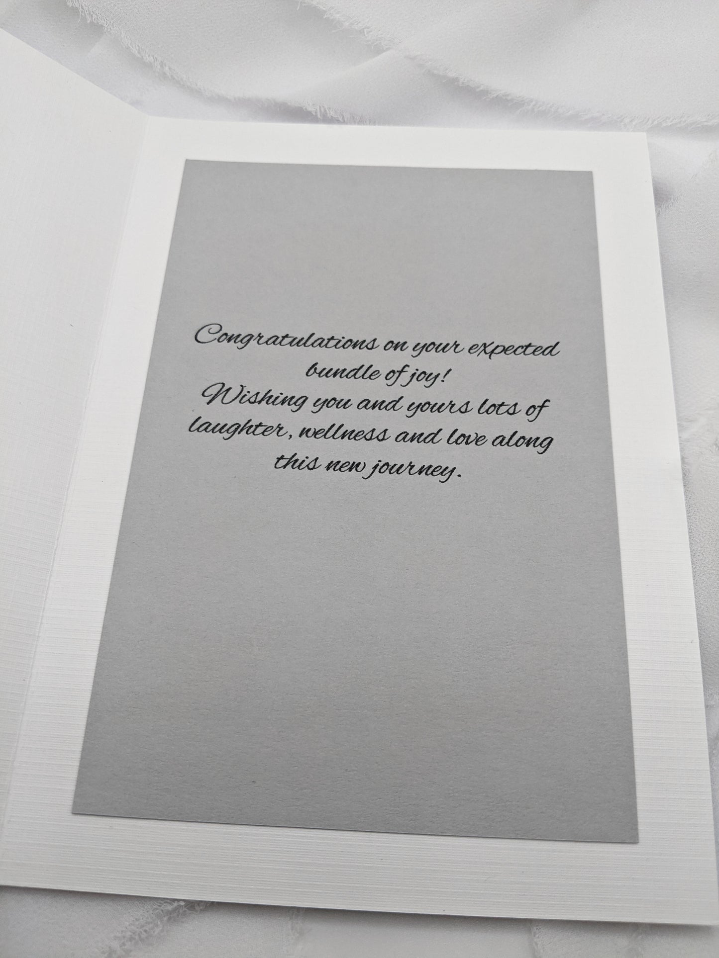 5"x7" Baby Shower Blue Elephant Card