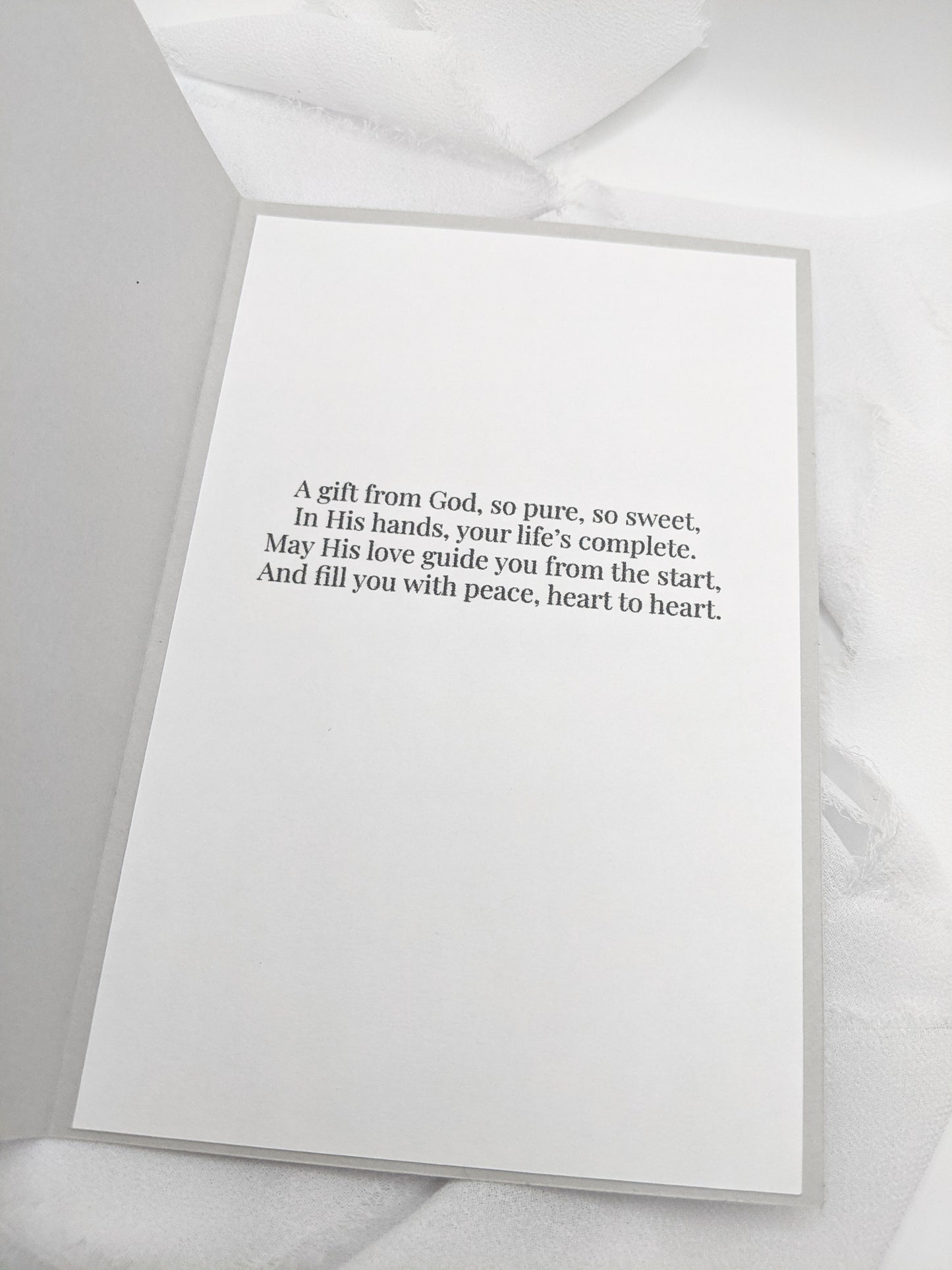 4"x6" Baby Dedication Embossed Card