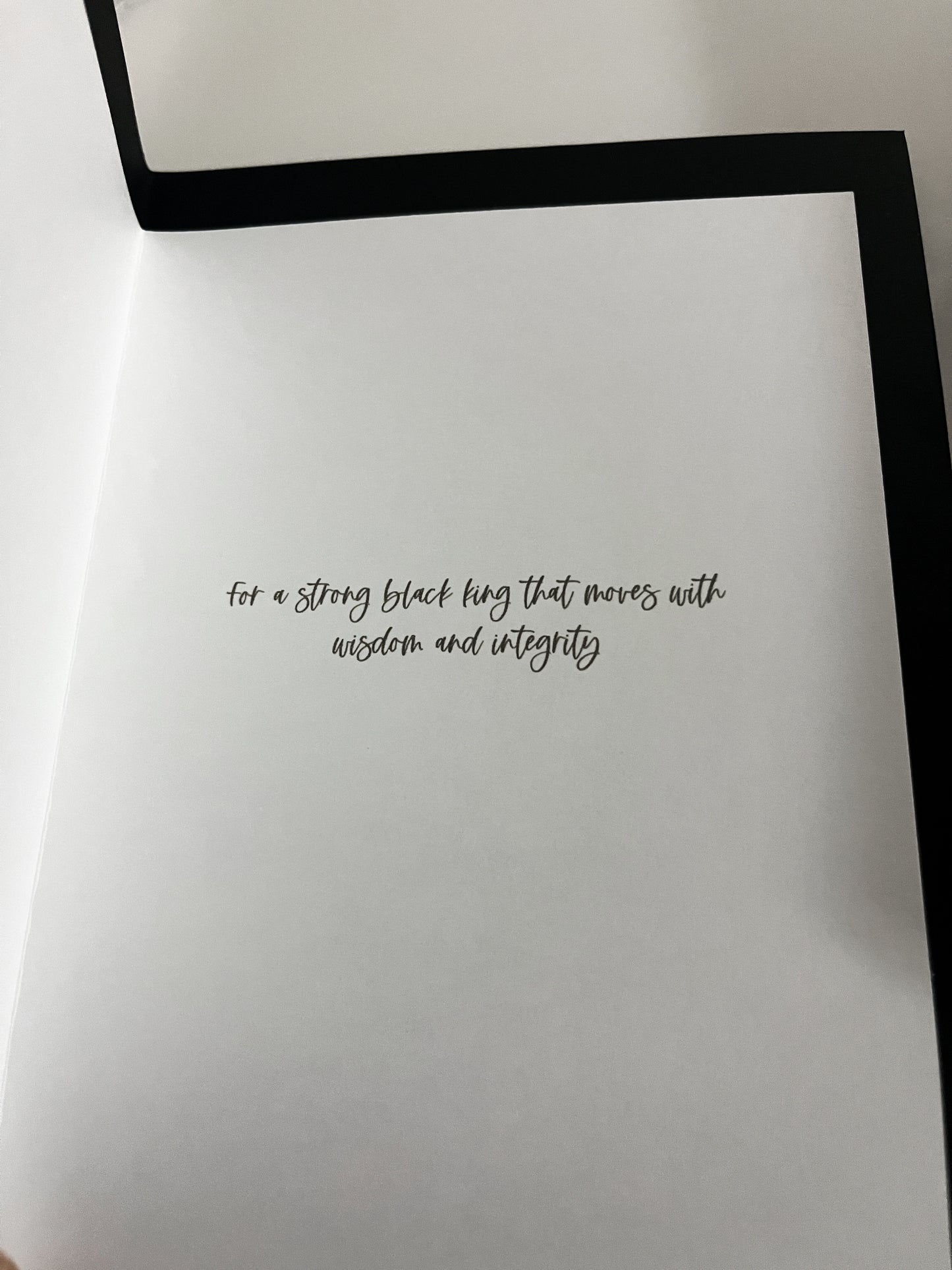 5”x7” Black King Foil Card