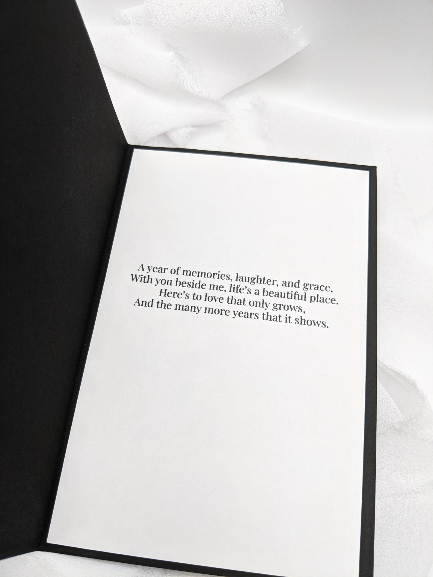 4"x6" Happy Anniversary Embossed Card