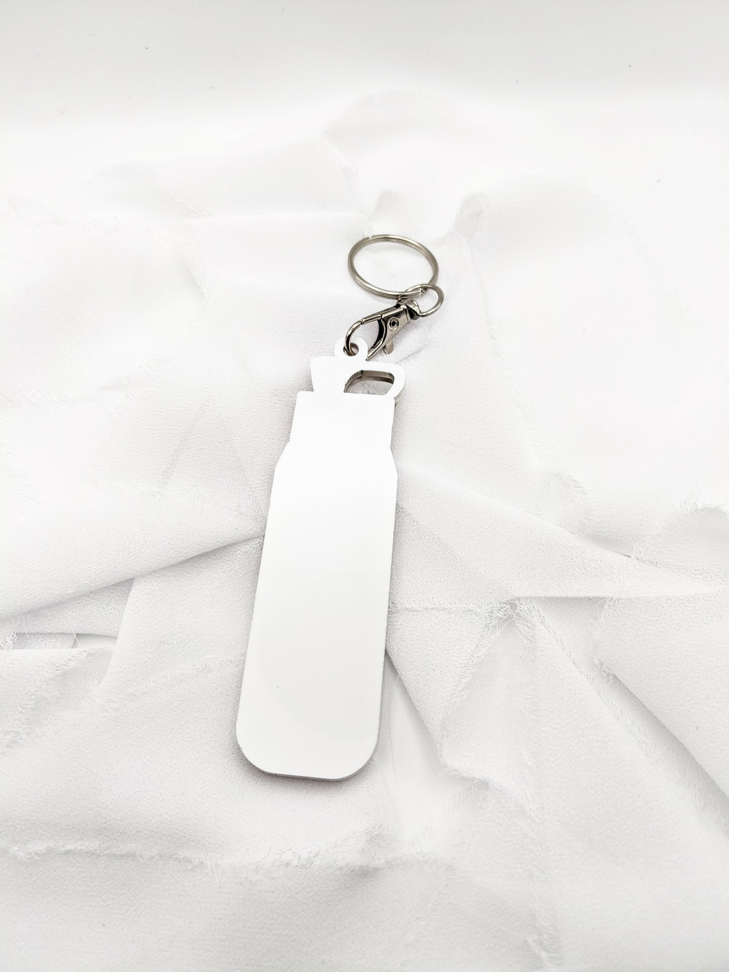 Custom Tumbler Keychain with Initial