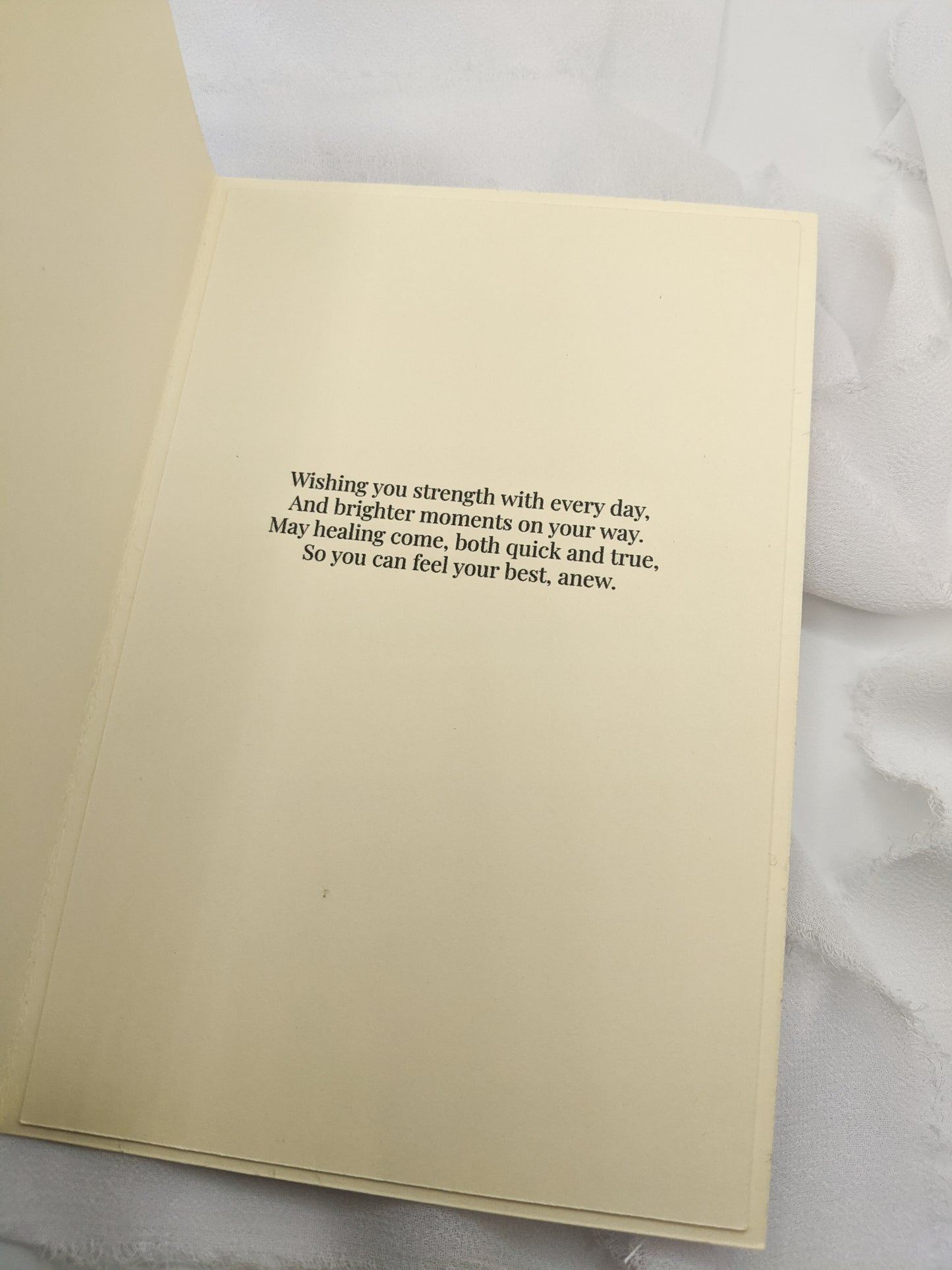 Get Well Soon Embossed Card