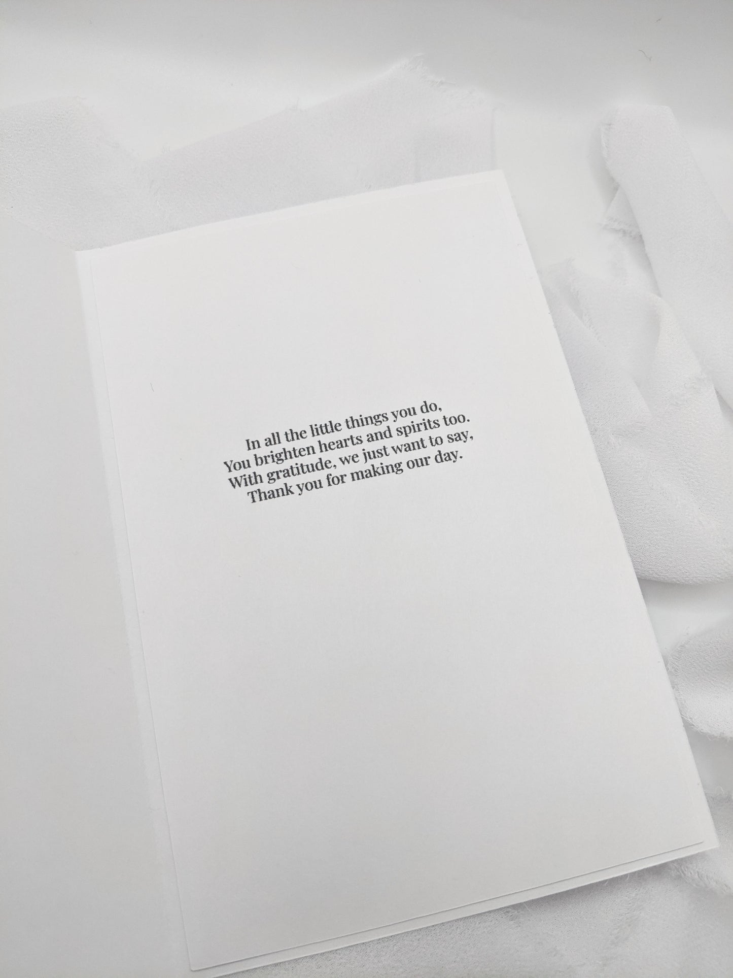 Thank You Embossed Card