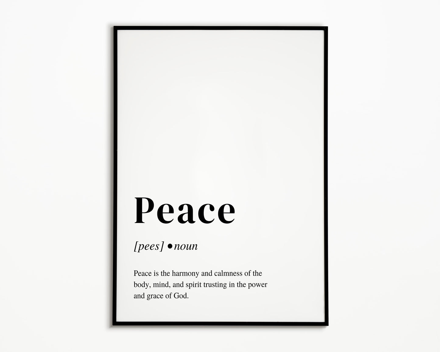 8.5" x 11" Peace Bible Definition Print