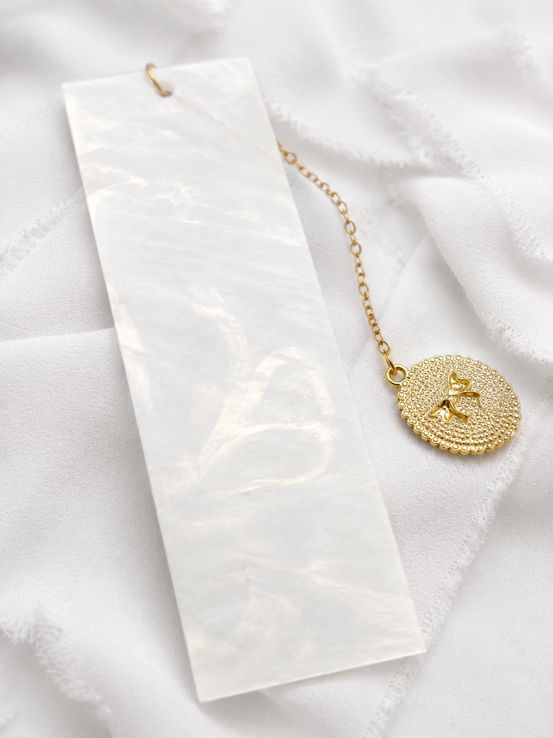 Personalized Acrylic Bookmark with Charm, Custom Name Bookmark, Reader Gift, Book Lover Gift