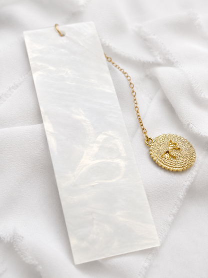 Personalized Acrylic Bookmark with Charm, Custom Name Bookmark, Reader Gift, Book Lover Gift