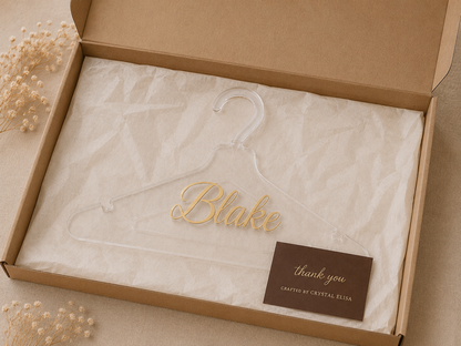 Personalized Children's Acrylic Hanger, Custom Name Baby & Kids Hanger