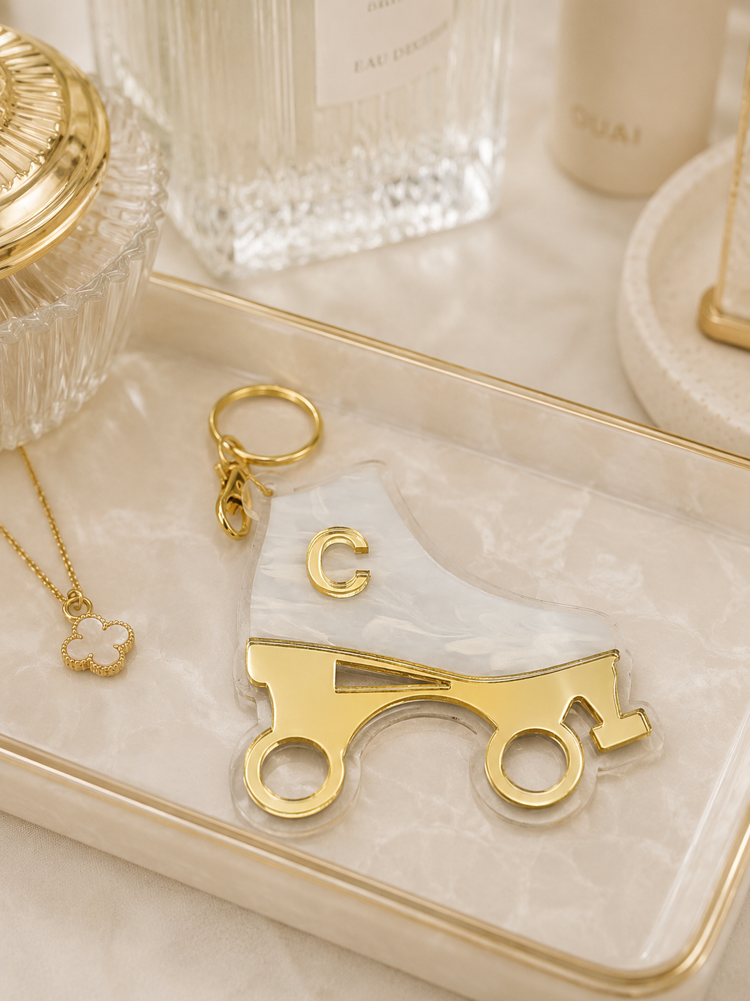 Personalized Roller Skate Keychain