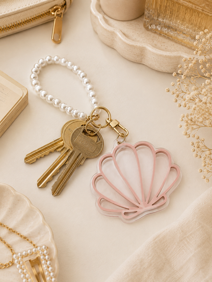 Personalized Acrylic Shell Keychain