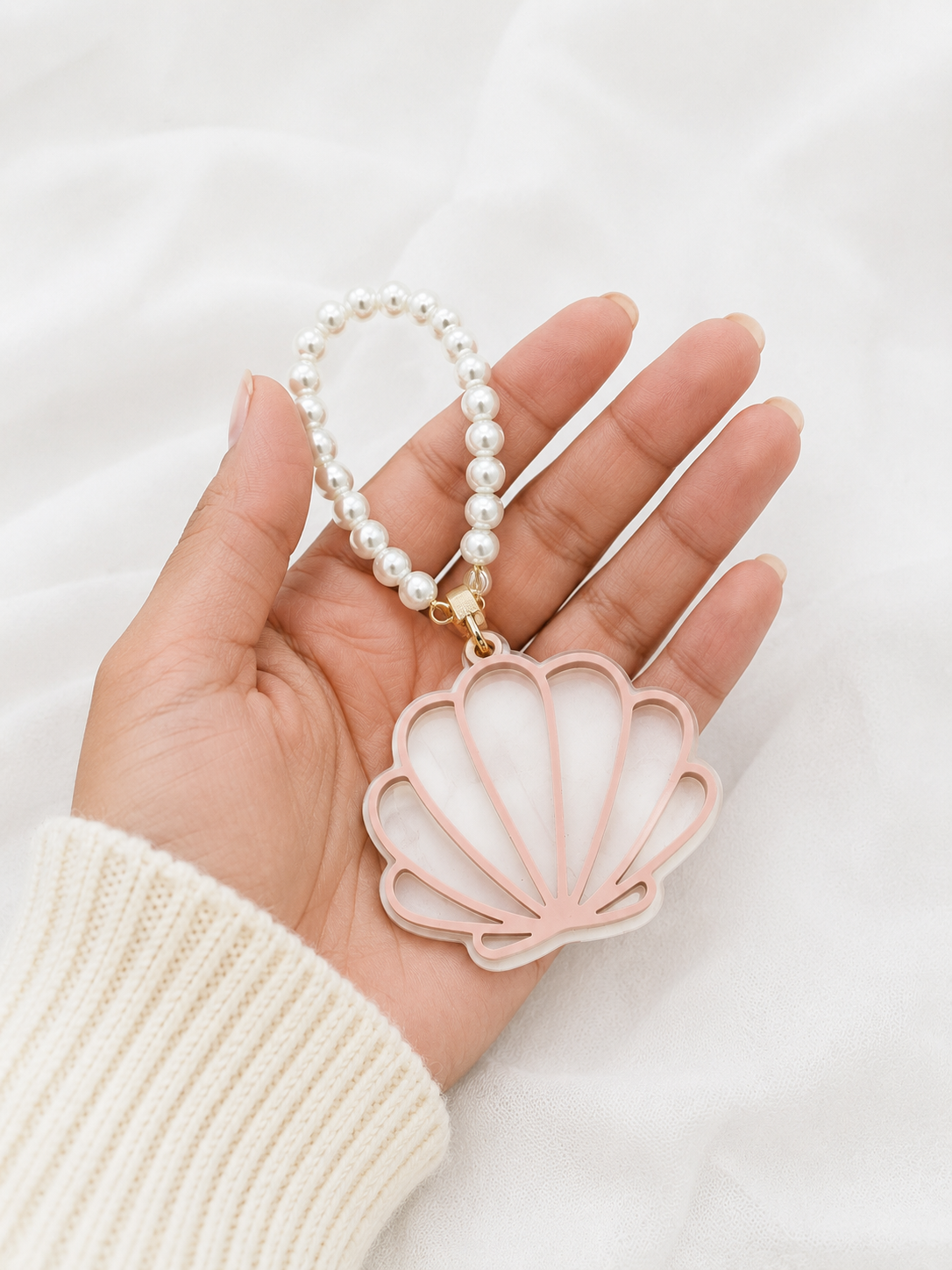 Personalized Acrylic Shell Keychain