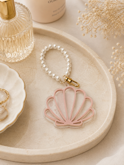 Personalized Acrylic Shell Keychain