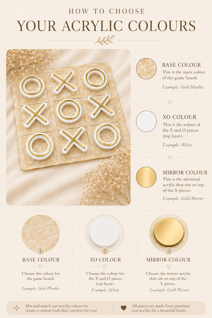 Custom Acrylic Tic Tac Toe Game