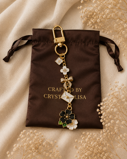 Gold Bag Charm, Purse Accessory, Handbag Charm