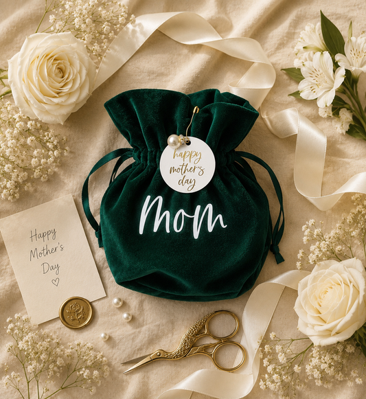 Personalized Mother’s Day Velvet Gift Bag