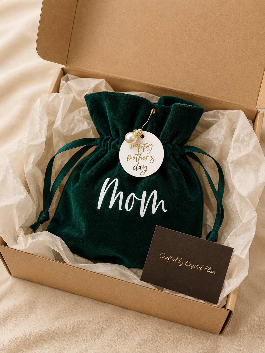Personalized Mother’s Day Velvet Gift Bag