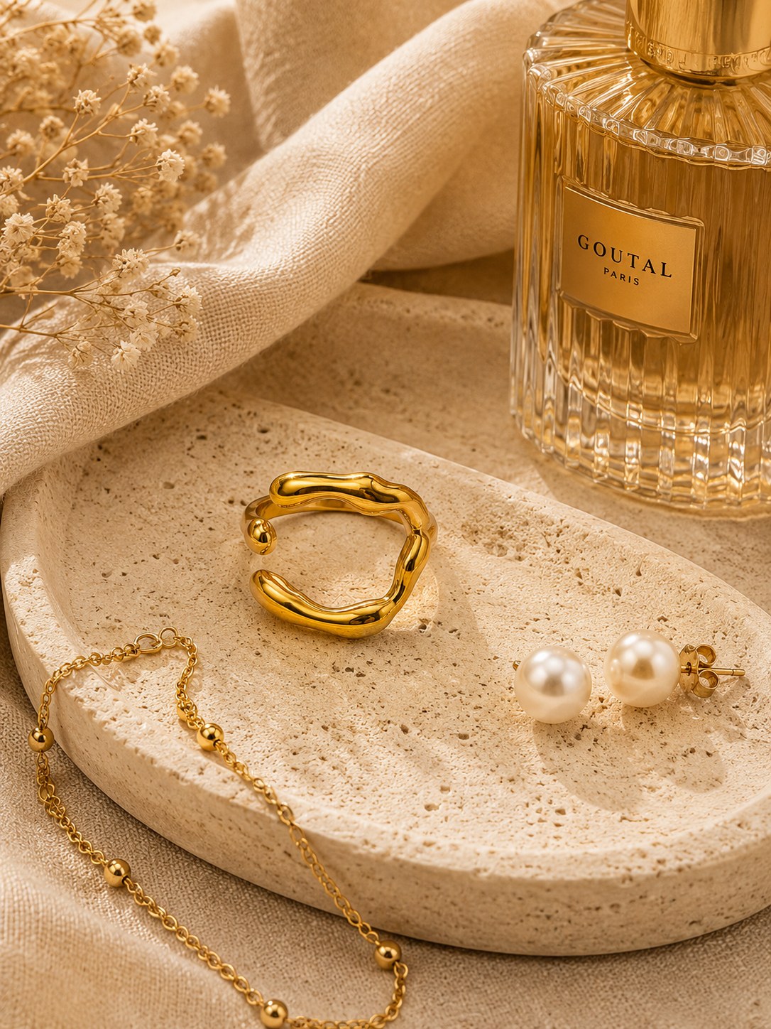 Ivy Promise Ring: Gold & Silver Twisted Band
