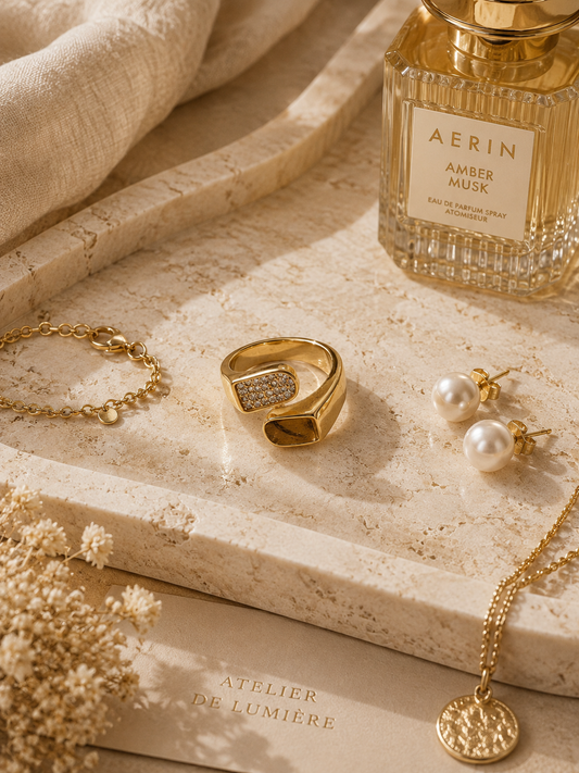Stella Radiance Ring: Gold, Pavé Open Ring