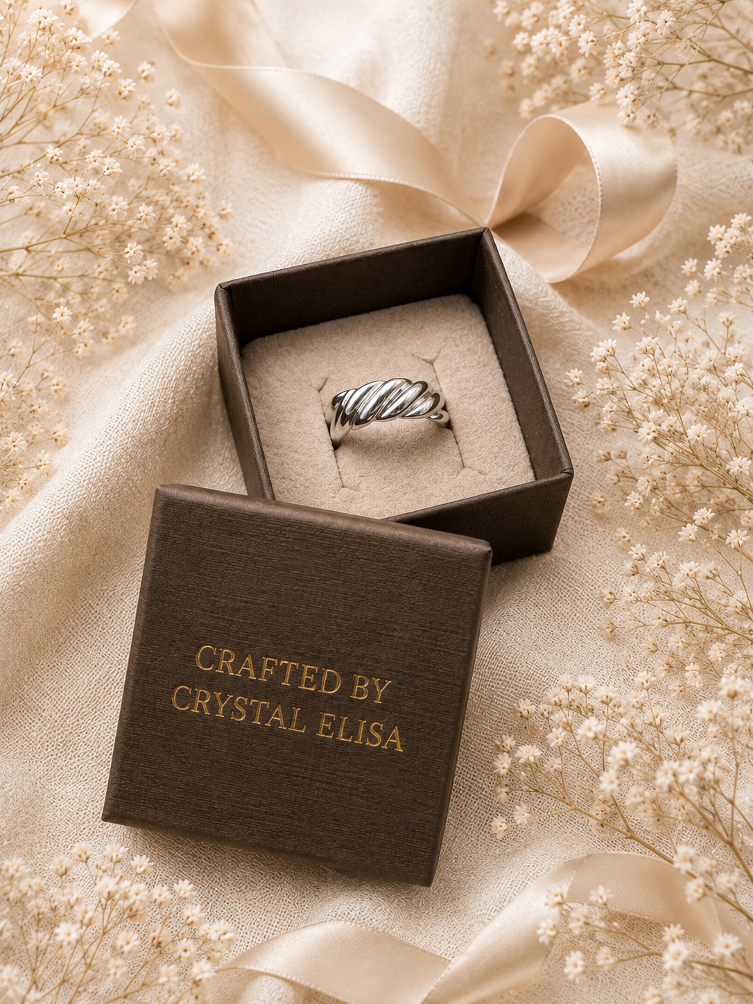 Everly Twist Ring: Gold & Silver Rope Ring