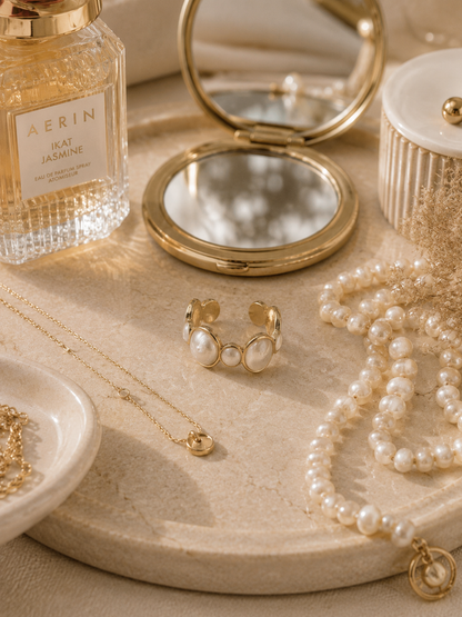 Bloom Pearl Ring: Statement Pearl Ring