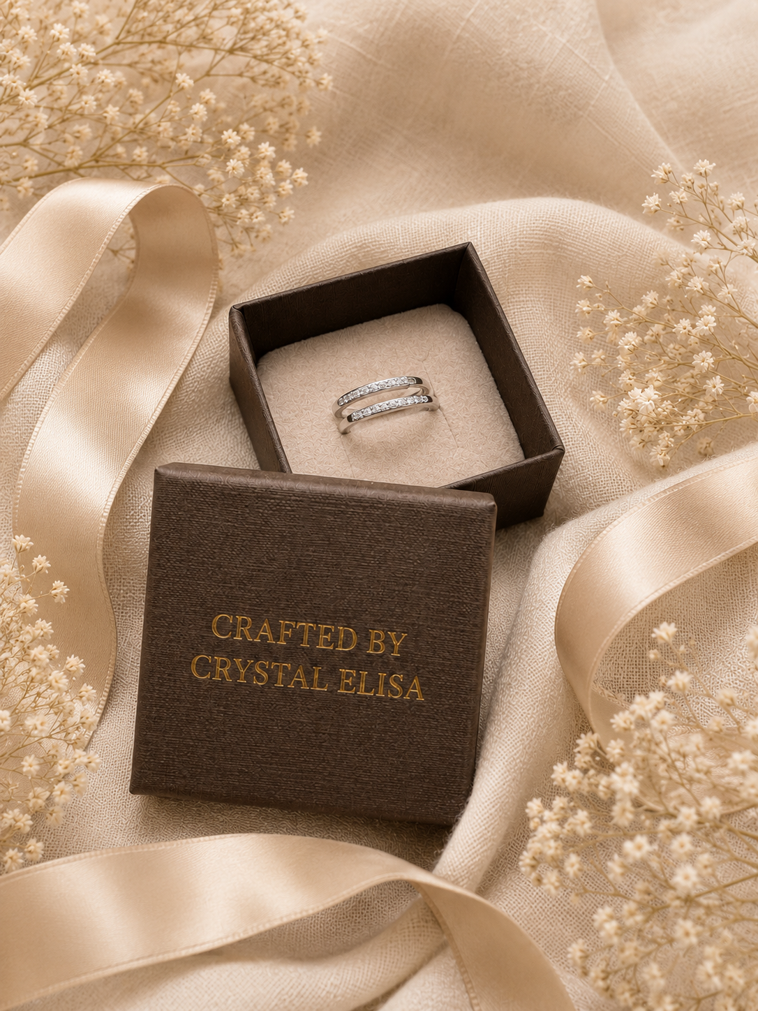 Aria Classic Ring: Gold & Silver Minimal CZ Band
