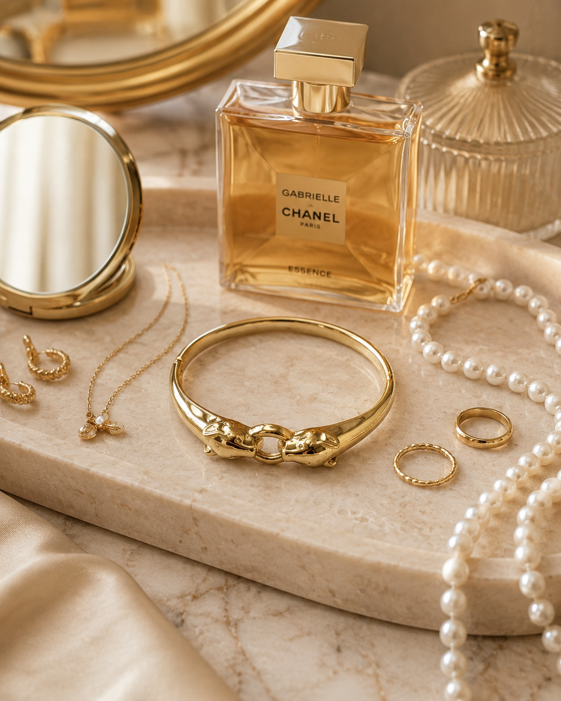 Sahara Bangle, Gold Leopard Statement Bracelet