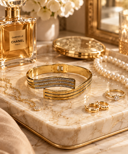 Riviera Bangle, Layered Statement Bracelet