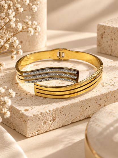 Riviera Bangle, Layered Statement Bracelet